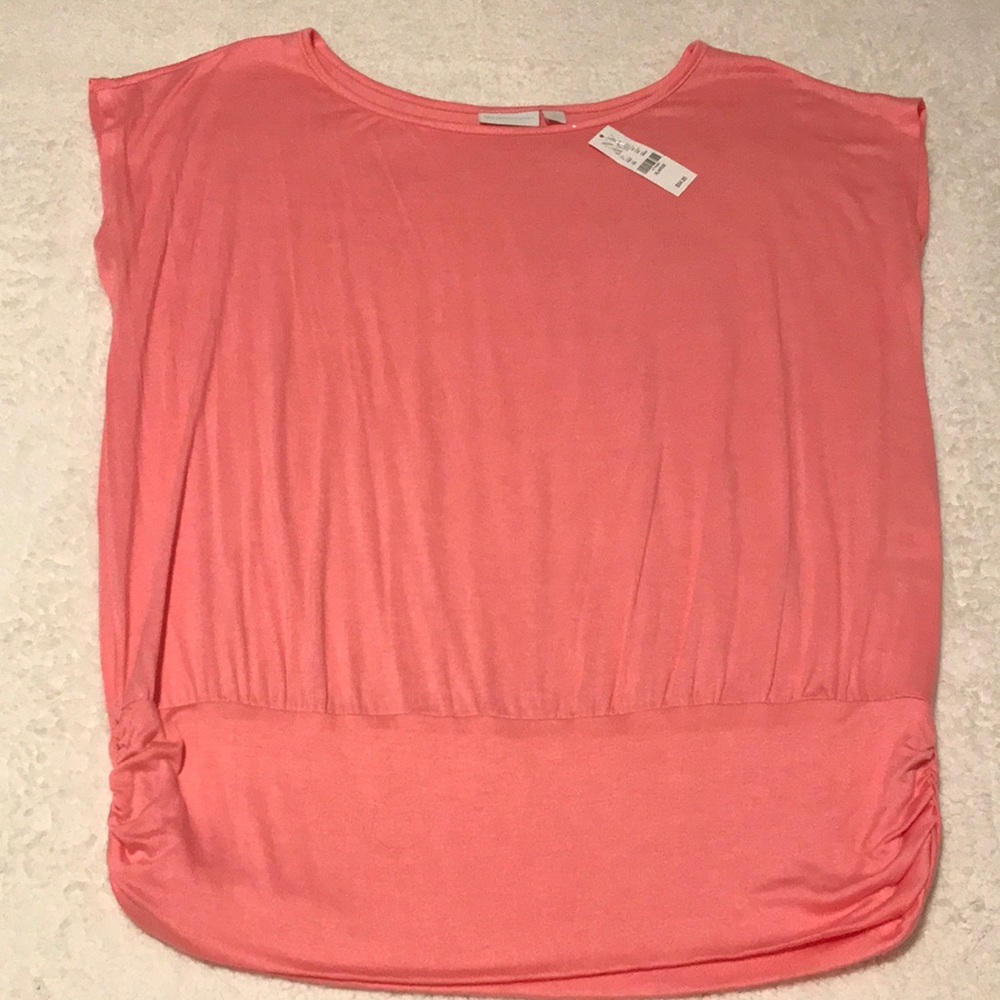 NWT New York & Company pink lightweight sleeveless shirt Size XL